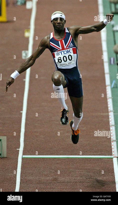 Great Britains Phillips Idowu Completes In The Triple Jump Final