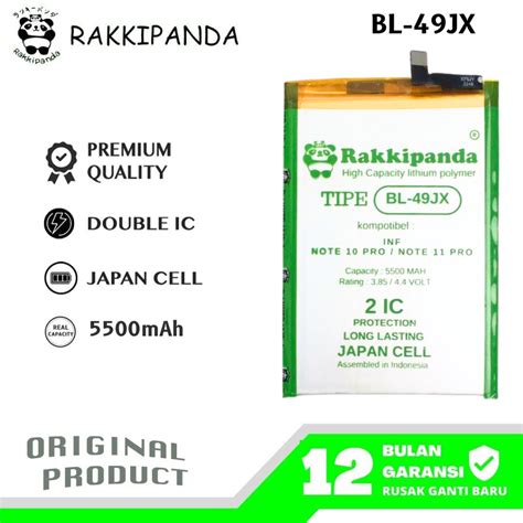 Jual Rakkipanda Bl 49jx Infinix Hot 30 X6831 Note 10 Pro Nfc X695 Note 11 Pro X697 Zero 5g