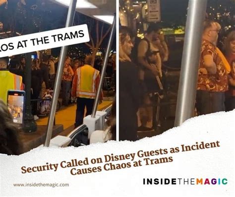 Security Called On Disney Guests As Incident Causes Chaos At Trams