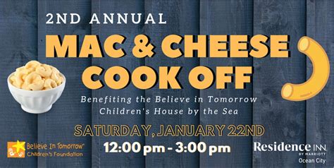 Mac And Cheese Cook Off Benefiting The Believe In Tomorrow Childrens