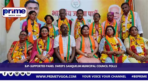 Bjp Supported Panel Sweeps Sanquelim Municipal Council Polls Youtube