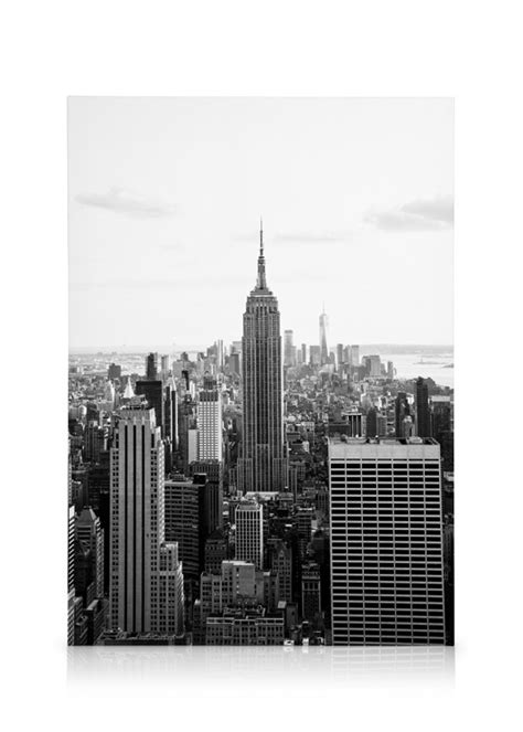 Skyline Tableau Sur Toile Horizon Noir Et Blanc Desenio Ca