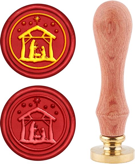 CRASPIRE Wax Seal Stamp House Human Jesus Sealing Wax Stamps Retro