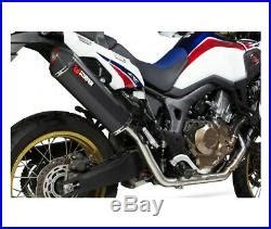 Honda Crf Africa Twin Silencieux Serket Inox Ceramique Noir