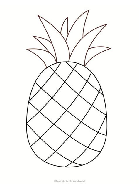 Free Printable Pineapple Template Pineapple Template Templates