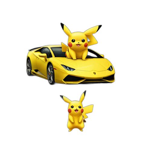 Pikachu Avec Une Lamborghini Ai Emoji Generator