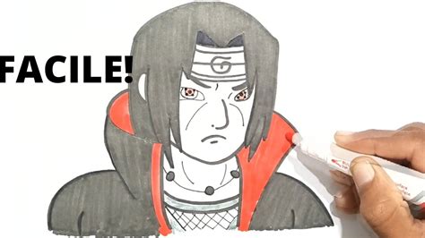 Comment Dessiner Itachi Uchiha Facilement Youtube