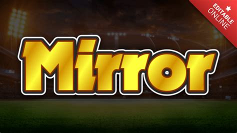 Mirror Efecto Cricket Generador De Efectos De Texto