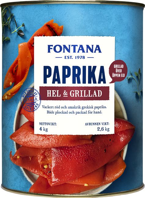 Paprika Grillad Köp Röd Paprika Hos
