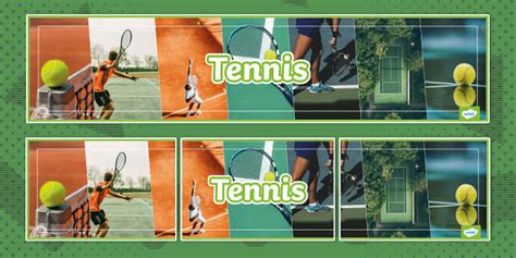 Tennis Photo Display Banner Professor Feito Twinkl