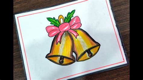 How To Draw Christmas Bell Christmas Bell Drawing Christmas Drawing