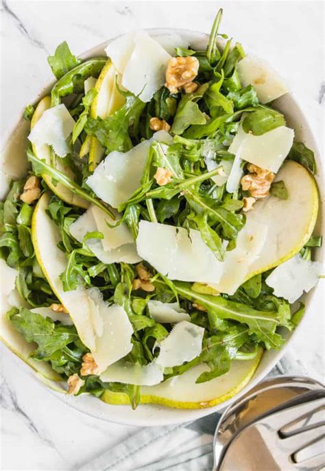 Rocket Pear And Parmesan Salad Cooking With Ayeh