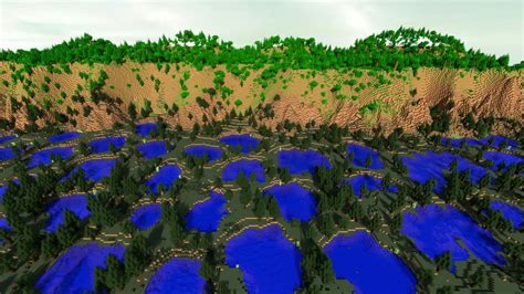 Swampland With Jungle Cliffs Minecraft Map