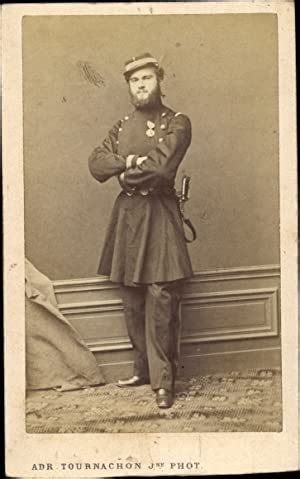 Cdv Franz Sischer Soldat Dritte Republik Uniform Standportrait