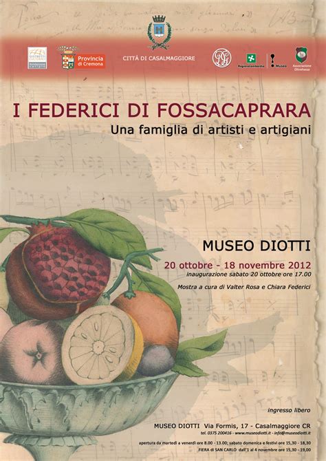 I Federici Di Fossacaprara Museo Diotti Di Casalmaggiore