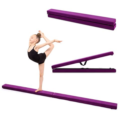 7ft 21m Folding Gymnastic Balance Beam Kids Training Beam Carrying On