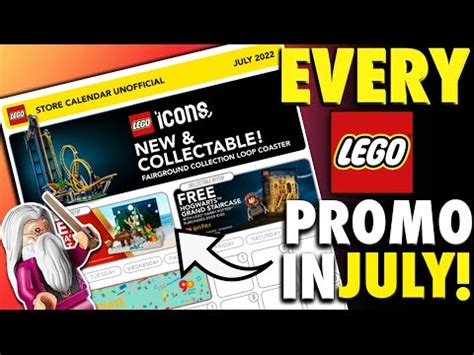 NEW LEGO July 2022 PROMOS LEAK Promotional Calendar LEGO Harry Potter