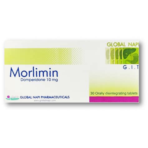 Morlimin 10 Mg Domperidone 30 Orally Disintegrating Tablets