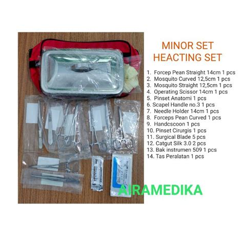 Jual Heacting Set Minor Set With Instrumen 509 MINORSET BEDAH