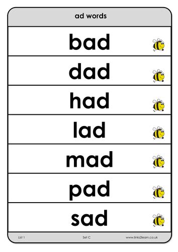 36 Spelling Bees Lists For Phonic Phases 2 6 Multi Tasks Spelling