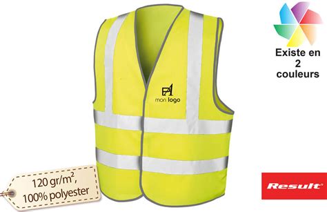 Gilet De Sécurité Haute Visibilité Fluorescent Personnalisé