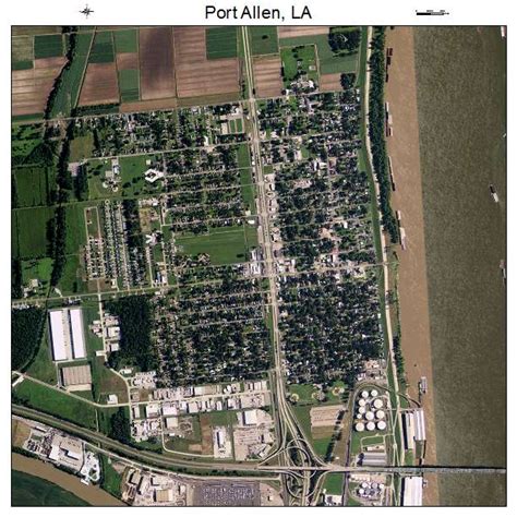 Aerial Photography Map of Port Allen, LA Louisiana