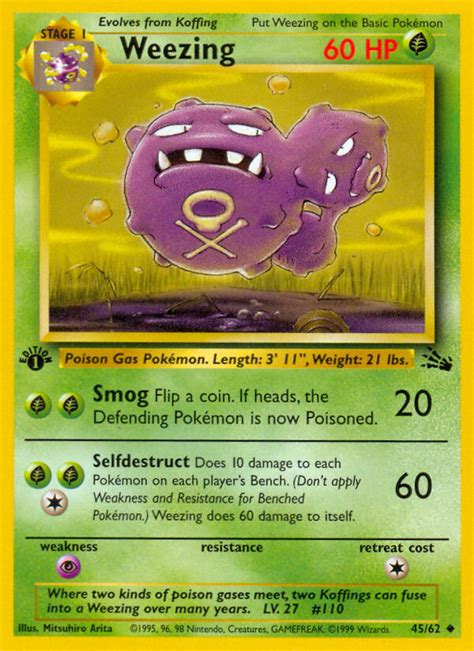 Weezing Pokémon Myp Cards