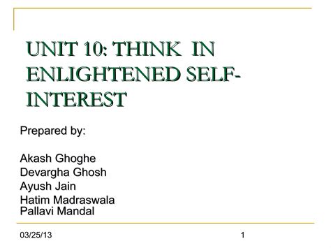 Cpd Ch 10 Enlightned Self Interest Ppt