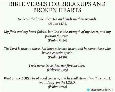 Bible Verses For Breakups And Broken Hearts Spiritual Inspiration