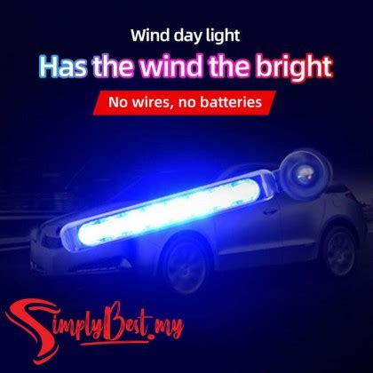 Simplybest Pc Wind Powered Car Led Light Leds Wind Energy Powered