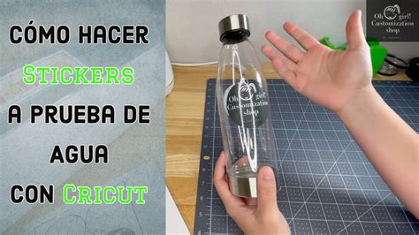 Cómo hacer Stickers a prueba de Agua con Cricut Tutorial YouTube