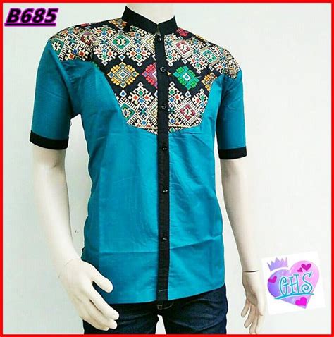 Wa Jual Konveksi Baju Batik Pria Warna Hijau Mint