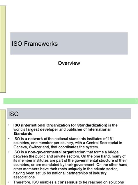iso frameworks dokumentips