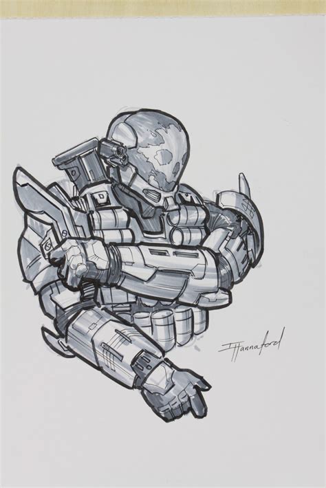 Pin By Toby Coupe On Video Game Characters Halo Drawings Halo Armor