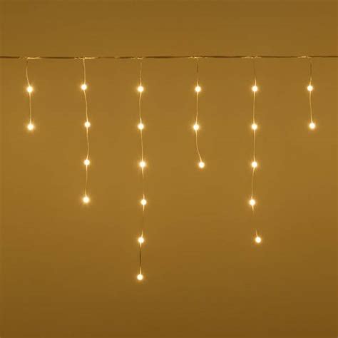 Guirlande Stalactite Lumineuse 4M 100 Mini Boules LED Blanc Chaud 8