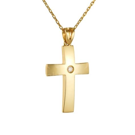 Gold Cross Necklace - Etsy