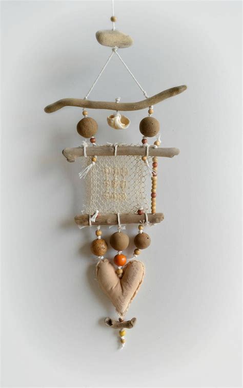 Handmade Bohemian Driftwood Mobile Hanging Home Decor Etsy Driftwood Mobile Driftwood