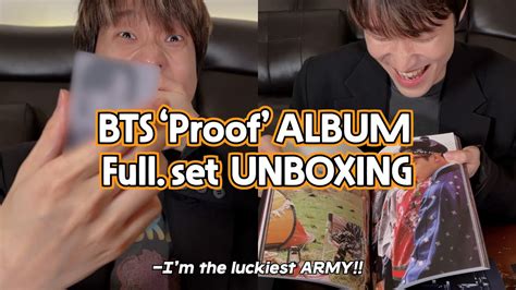 BTS Proof Album Unboxing 방탄소년단 앨범 언박싱 리뷰 포토 카드 J2N VLog YouTube