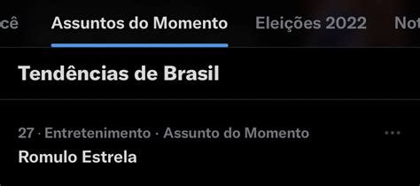Best Of Romulo Estrela On Twitter Bastou Uma Cena E O Nome Dele J