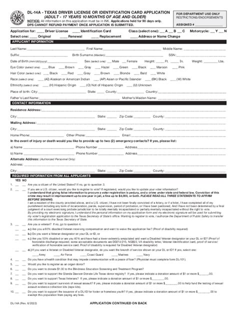 Texas drivers license template pdf: Fill out & sign online | DocHub