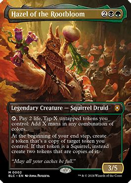 Squirreled Away Bloomburrow Commander Precon Upgrade Guide Card