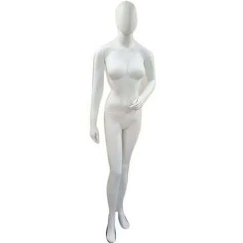 Fiberglass Standing White Fiber Female Mannequins Size Upto Feet