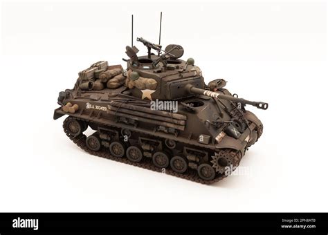 M4a3e8 Easy Eight Sherman Tank Fury Tank 1 35 Scale Model Stock Photo