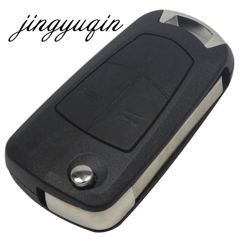 Jingyuqin Buttons Flip Remote Folding Car Key Fob Case For Vauxhall