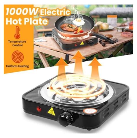 1000W Portable Electric Single Burner Hot Plate Cooktop RV Dorm Countertop Stove Walmart
