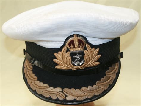 A Pre Wwii Royal Navy Officers Cap Commanders