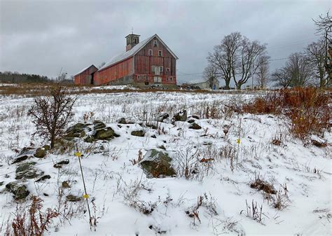 A Vermont Hilltop Farm in Winter Photograph by Karl Johnson - Pixels