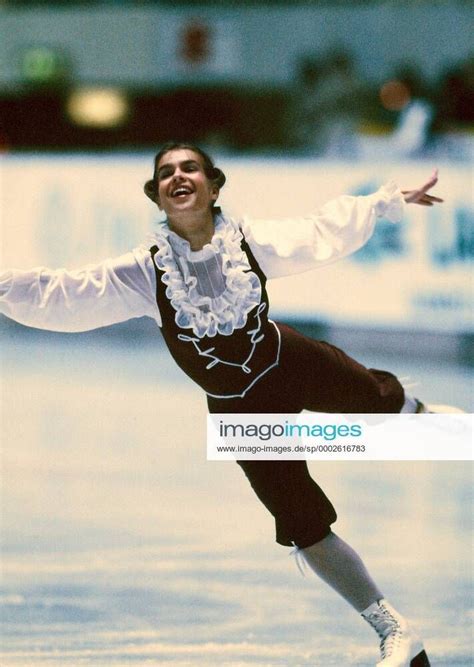 Katarina Witt Performing Her Technical Program During The NHK Trophy In