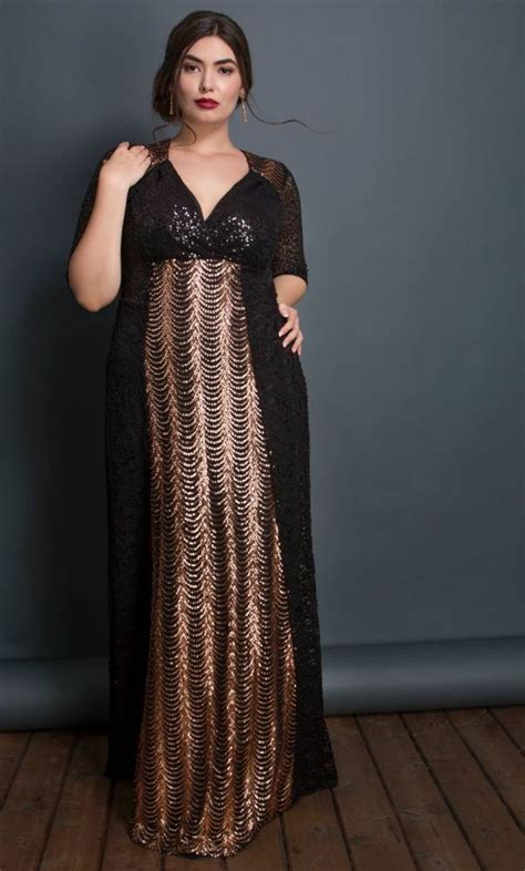 Grand Gatsby Gown Plus Size Evening Gown Dresses Wedding Attire Guest