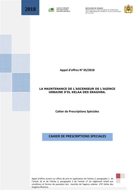 Pdf Cahier De Prescriptions Sp Ciales Dokumen Tips